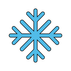snowflake winter icon image vector illustration design 