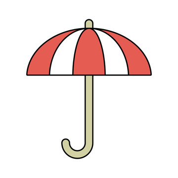 open umbrella icon image vector illustration design 