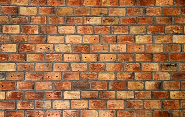 Red brick wall background