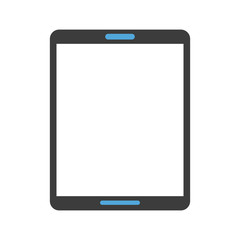 tablet with blank screen icon image vector illustration design 