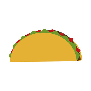 taco food mexican culture related icon image vector illustration design 