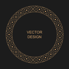 Monogram line vintage frame