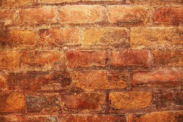 old red brick wall texture background