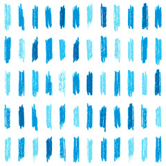 Seamless pattern with blue hand drawn crayon strokes. Perfect for websites background, wrapping paper, wallpaper, decoration.
