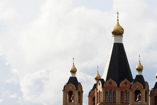 A cathedral in Desnogorsk town, Russia 