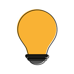 regular lightbulb icon image vector illustration design 