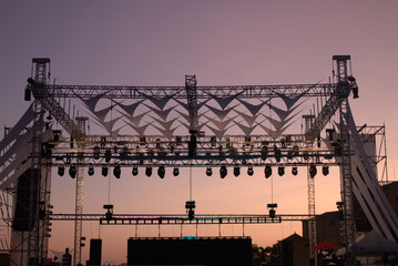 stage for music concert