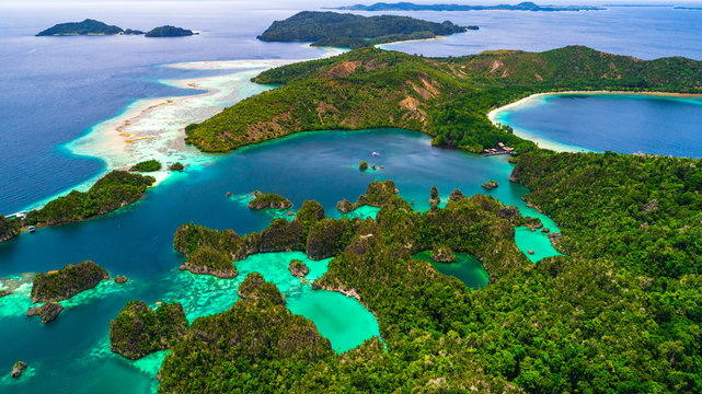 Pianemo islands. Raja Ampat, West Papua, Indonesia.