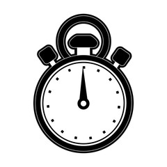 analog chronometer icon image vector illustration design  black and white