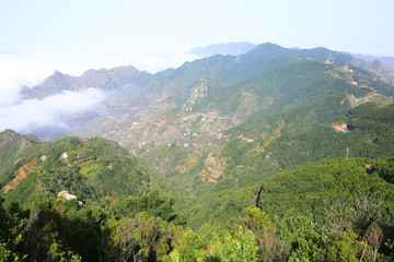 Idyllic Anaga Mountains on Tenerife Island, Canary Islands, Spain