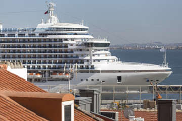 Cruise ship in a harbour