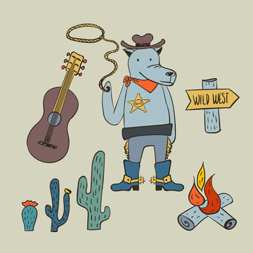 Boho collection with volf cowboy