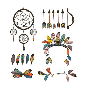 Boho collection with arrows