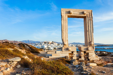 Portara Palatia, Naxos island - obrazy, fototapety, plakaty