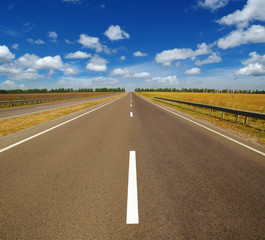 Asphalt car road