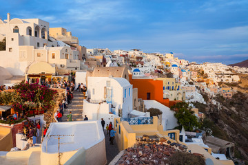 Fototapeta premium Oia town in Santorini