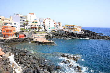 Fototapeta na wymiar Scenic village on the coast of Tenerife Island, Canary Islands, Spain