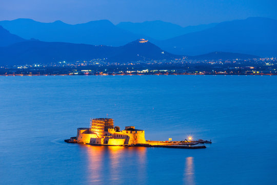 Bourtzi Castle In Nafplio