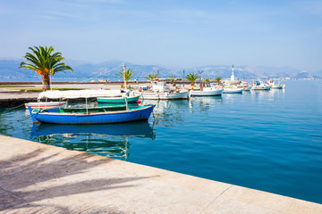 Fototapeta na wymiar Seafront in Nafplio, Greece