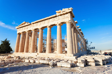 Obraz premium Świątynia Partenon w Atenach