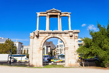 Fototapeta na wymiar Hadrian's Gate in Athens