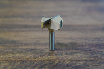 Milling cutter and router bit. Big metall forstner bit.