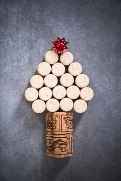 Christmas Tree For Wine Lover, Natural Wine Cork