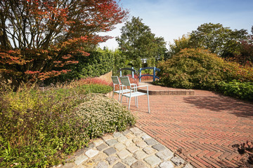 Fototapeta premium Decoration idea for your garden n the Appeltern gardens in The Netrherlands