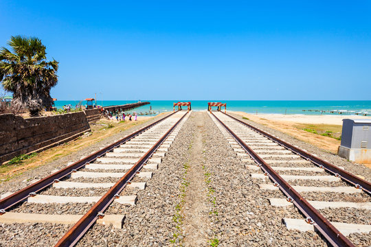 Talaimannar railroad, Sri Lanka
