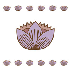 crown flower pattern