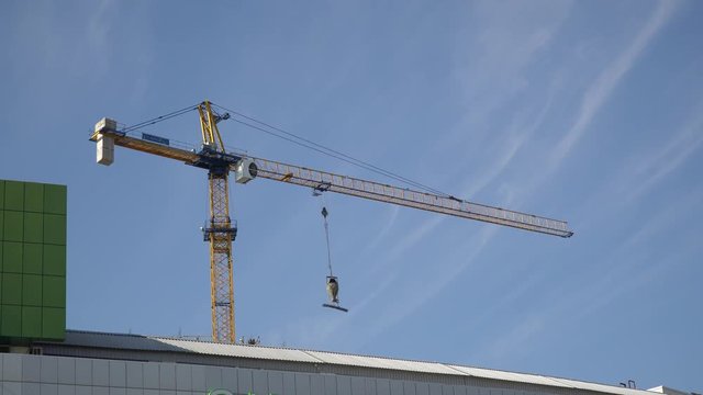 construction crane apartment building