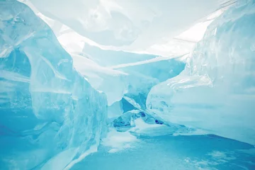 Crédence de cuisine en verre imprimé Antarctique LA GLACE