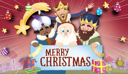 santa claus y reyes magos