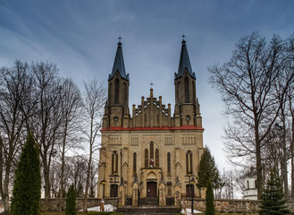 Fototapeta na wymiar St. Anne's Church in Krynki village, Podlasie, Poland