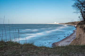 Steilküste an der Ostseeküste bei Warnemünde