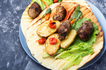 meat tortilla dish