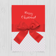 Merry christmas greetings card
