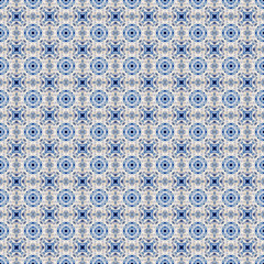 Abstract celestial blue seamless pattern. Skiey background.