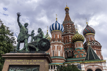 Fototapeta na wymiar Saint Basil's cathedral in Moscow, Russia.