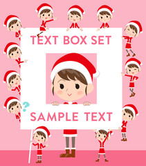 Fototapeta na wymiar Santa Claus Costume mom_text box