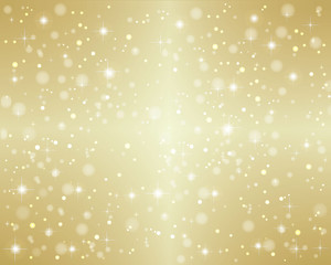 Christmas - gold background with stars