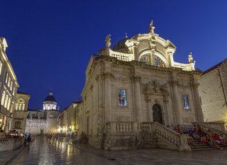 Fototapeta premium Saint Blasius church, Dubrovnik, Croatia, HDR