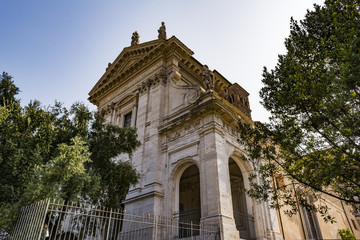 Fototapeta na wymiar Church of Santa Francesca Romana in Roman Forum