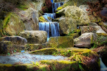 Dreamy waterfall with Orton Effect added
