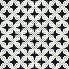 Abstract Floral Seamless Vector Pattern. Geometric texture. Repeating background.