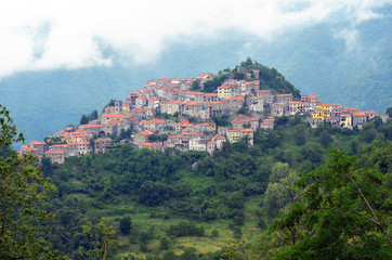Fototapeta na wymiar Village of Montefegatasi, Italy