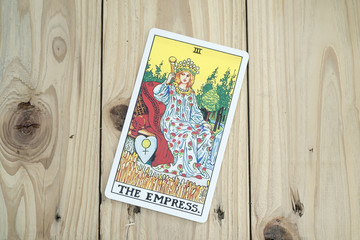 The sun of Tarot cards on white background