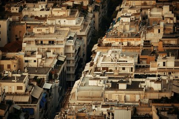 Athens cityscape street