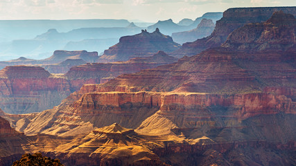 Grand Canyon South Rim as seen from  Desert View, Arizona, USA