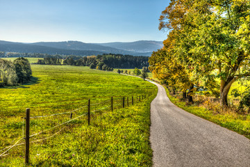 Czech countryside road
